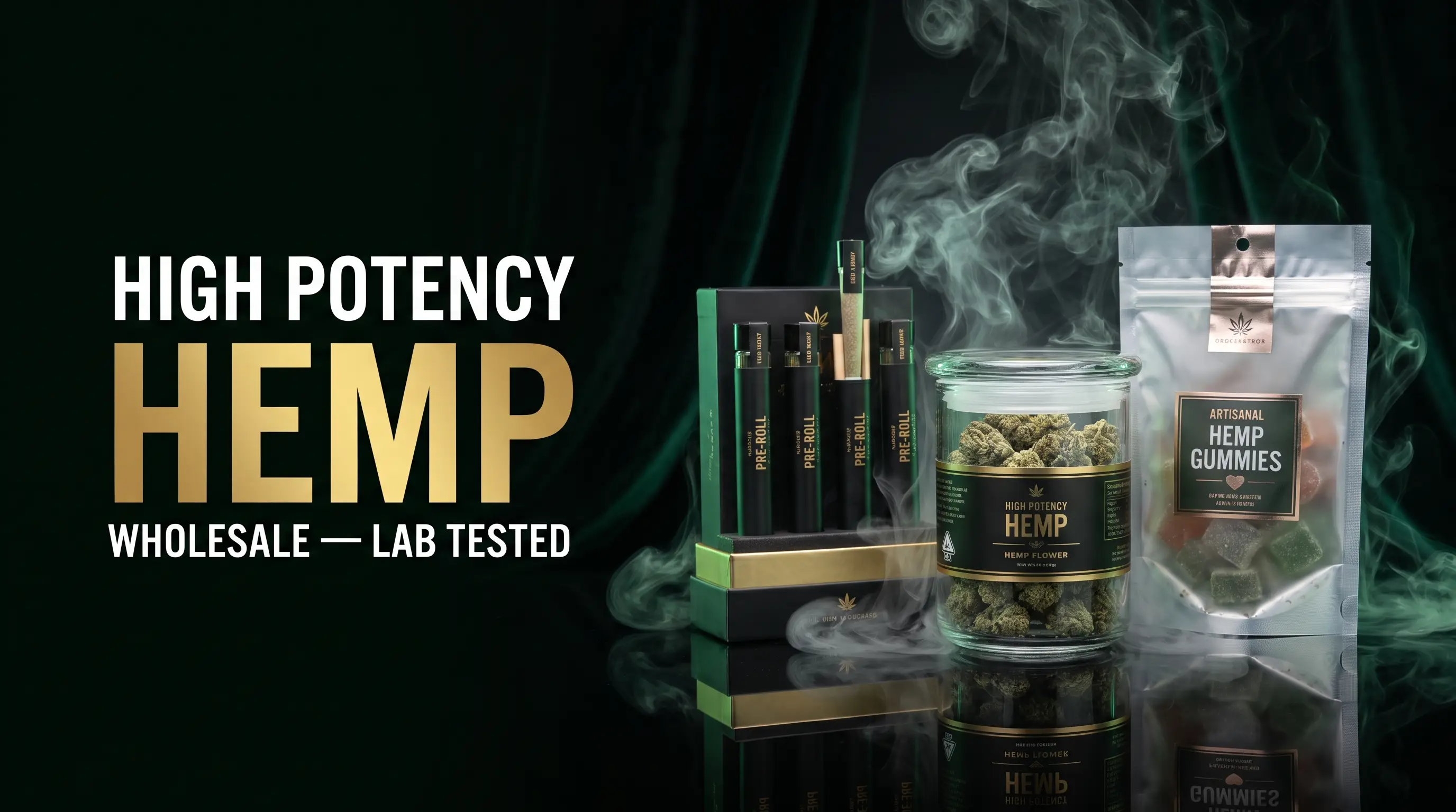 High potency hemp wholesale banner