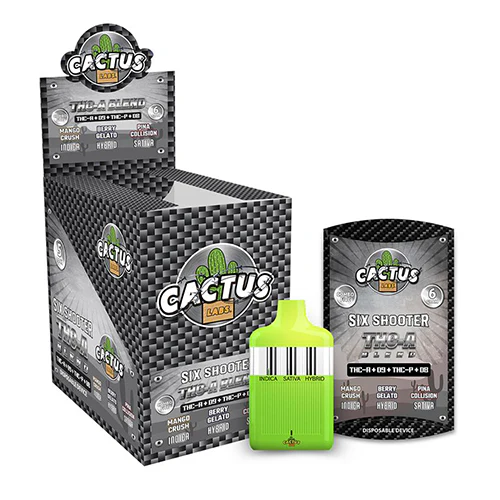 Cactus Labs - Six Shooter THC-A Blend Disposable (6g) (Mango Crush + Berry Gelato + Pina Collision)