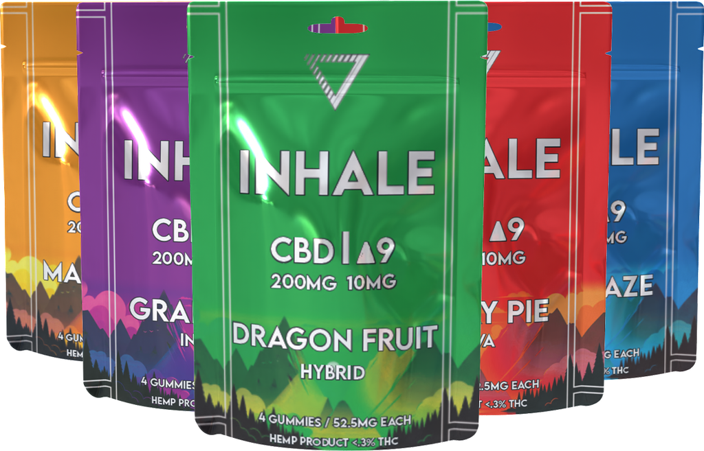 Inhale More - CBD/D9 Gummy Bag (210mg) (Cherry Pie - Sativa)