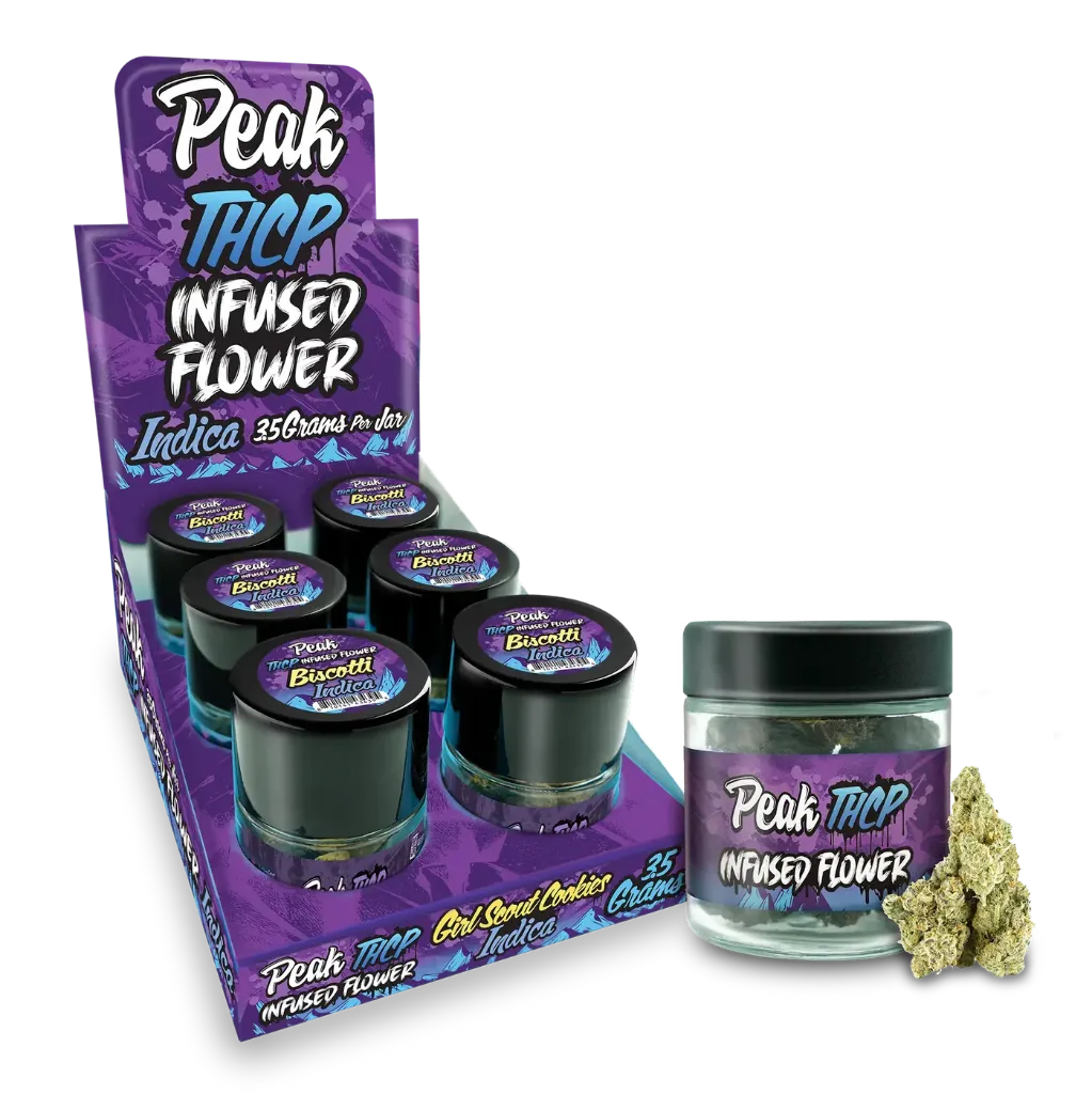 Peak - THCP Infused Flower 3.5 Jar - Biscotti