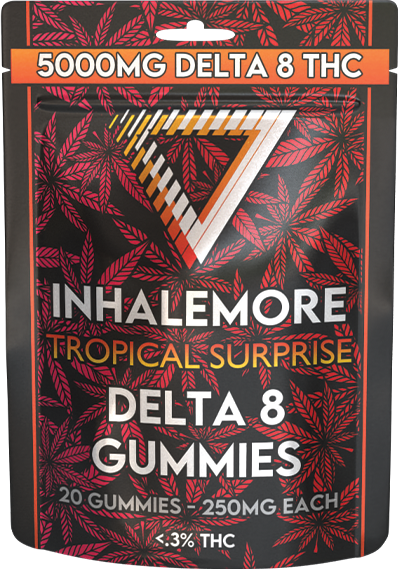 Inhale More - Tropical Surprise Delta-8 Gummy Bag (5000mg)
