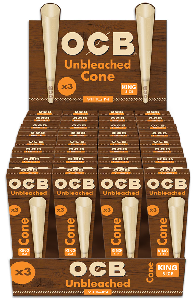 OCB - 32 King Size Unbleached Cones 3pk