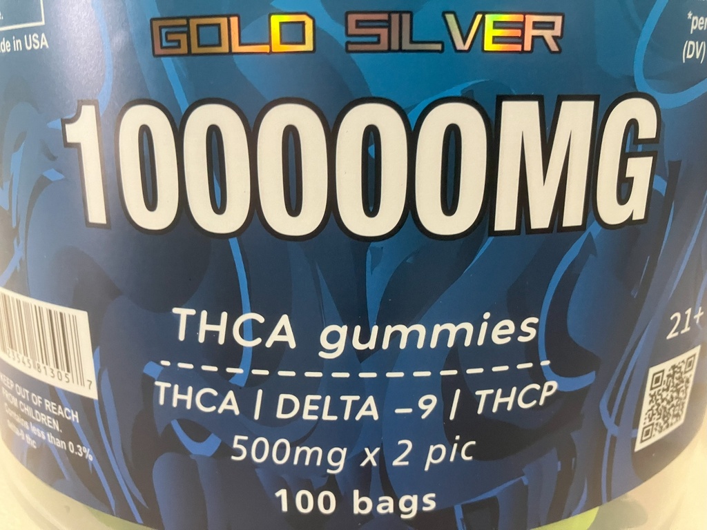Gold Silver - 100k THC-A Gummy Bin