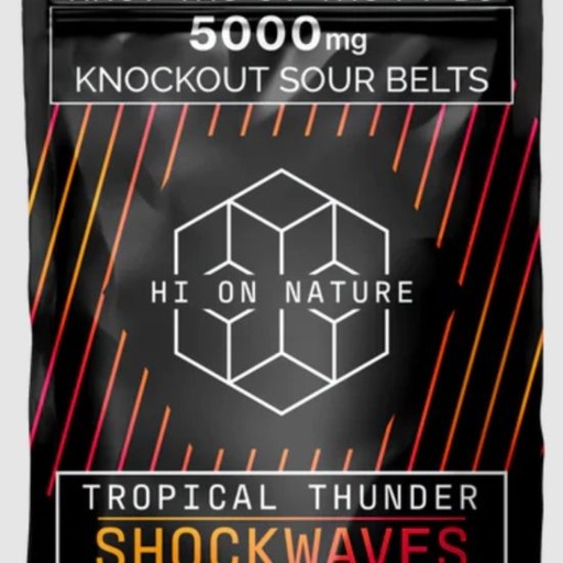 Hi On Nature - Knockout Sour Belts (5000mg)
