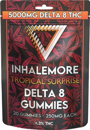 Inhale More - Tropical Surprise Delta-8 Gummy Bag (5000mg)