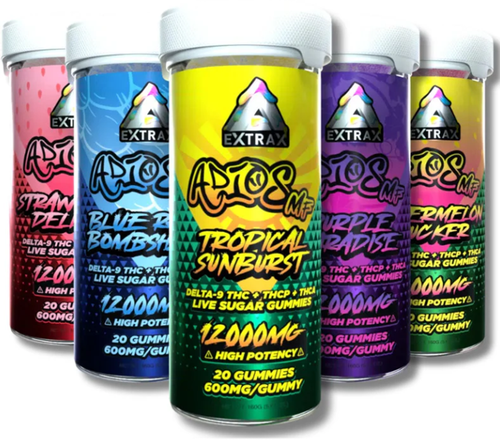 Delta Extrax - Adios MF Live Sugar Gummy Bottle (12000mg)
