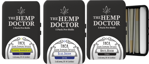 The Hemp Doctor - Sugar Diamond Infused THC-A Pre-roll 5-Pack (.5g Each)