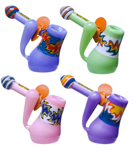 Cheech- Milky Globe Bubbler CH-217