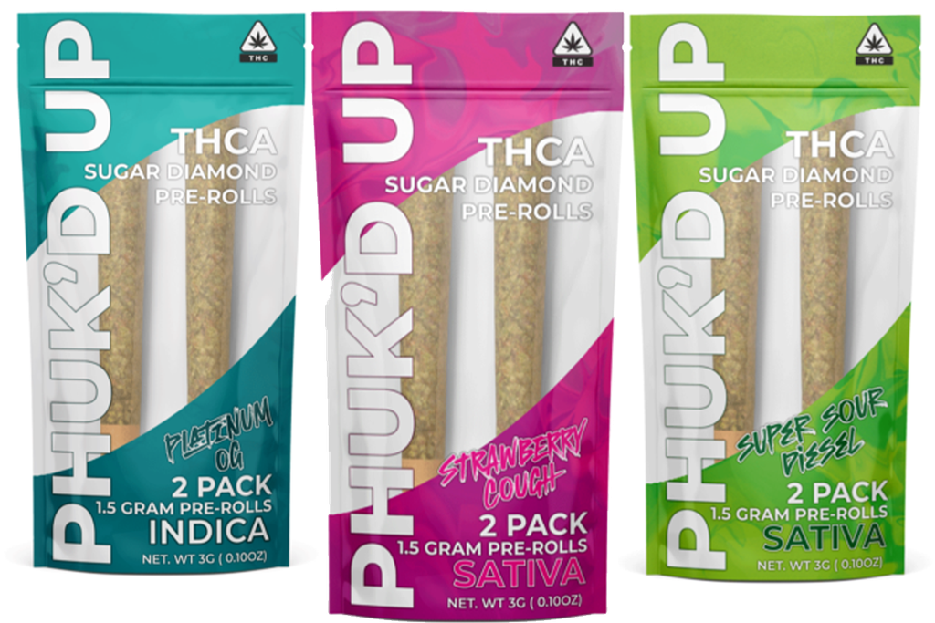 The Hemp Doctor - Phuk'D THC-A Sugar Diamond Pre-roll 2-Pack (1.5g Each)