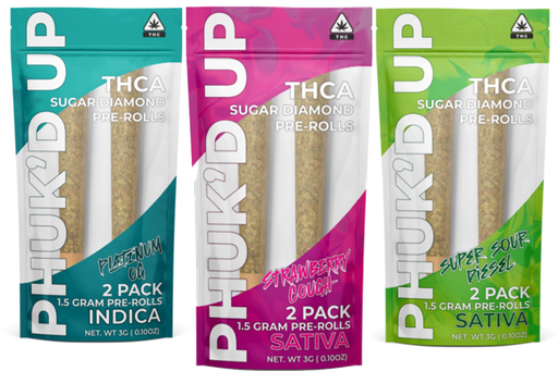 The Hemp Doctor - Phuk'D THC-A Sugar Diamond Pre-roll 2-Pack (1.5g Each)
