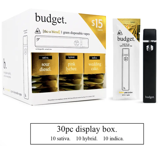 Budget - 30pc Variety Pack of 1 Gram THC-A Blend Disposable